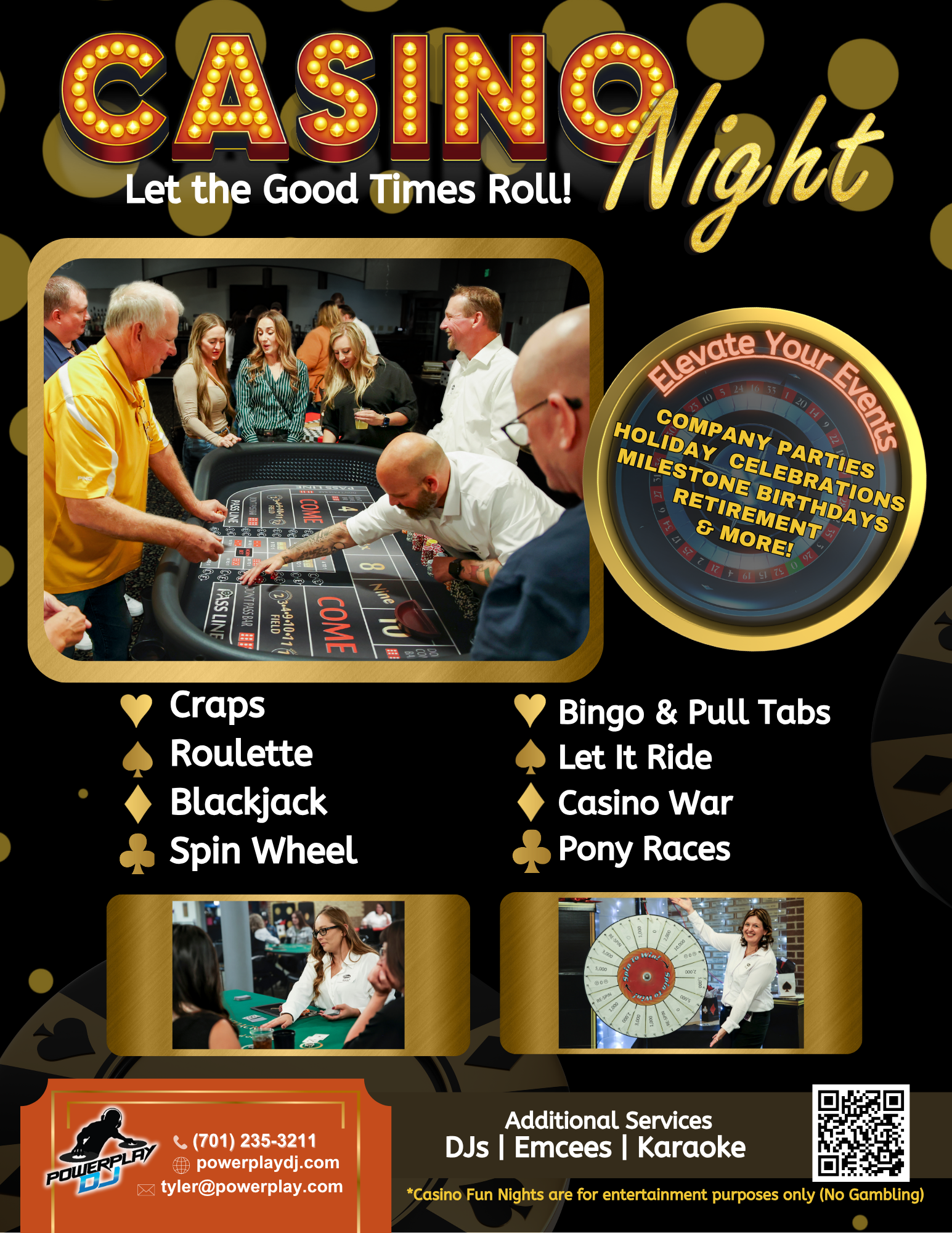 Casino Fun Night Flyer