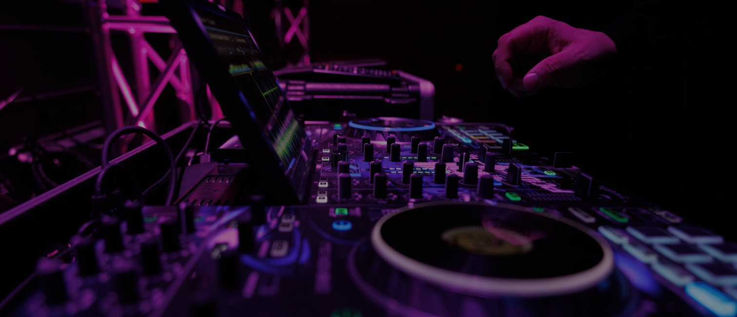 A DJ from PowerplayDJ provides live music for a Fargo event